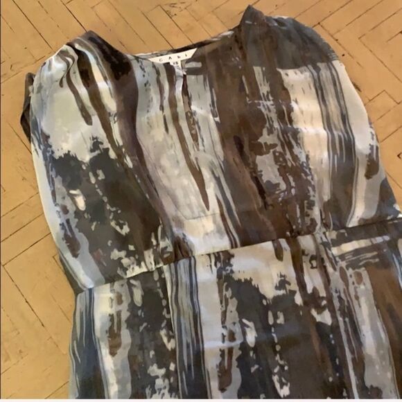 CAbi #651 Watercolor Sleeveless Tunic XS GUC - Picture 3 of 8